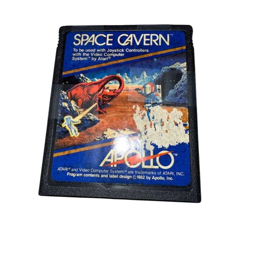 Space Cavern Atari 2600 Game‎ Cartridge by Apollo 1982 Vintage Retro